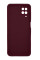 Силиконовый чехол для Samsung A12 Silicone Case Full Marsala