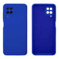 Силиконовый чехол для Samsung A12 Silicone Case Full Neon Blue