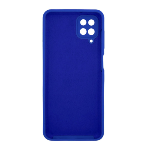 Силиконовый чехол для Samsung A12 Silicone Case Full Neon Blue