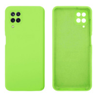 Силиконовый чехол для Samsung A12 Silicone Case Full Neon Green