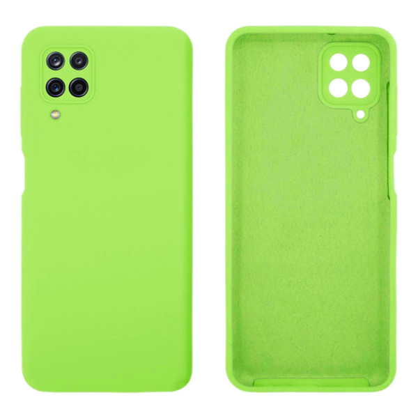 Силиконовый чехол для Samsung A12 Silicone Case Full Neon Green