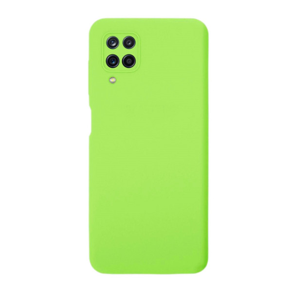 Силиконовый чехол для Samsung A12 Silicone Case Full Neon Green