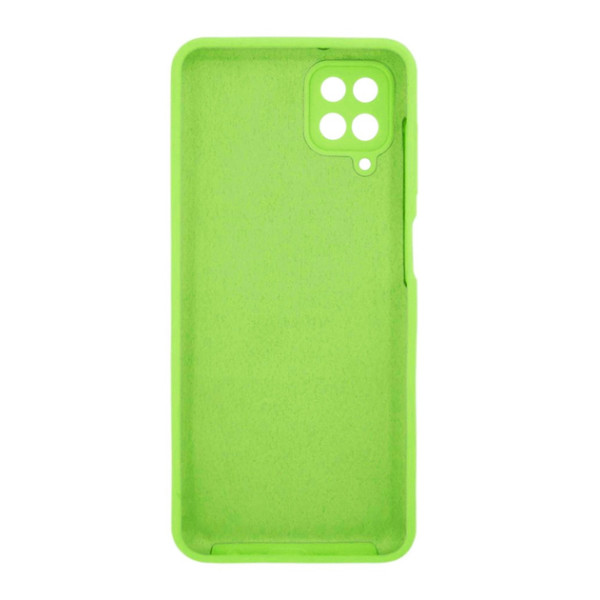 Силиконовый чехол для Samsung A12 Silicone Case Full Neon Green