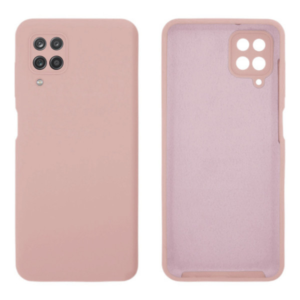 Силиконовый чехол для Samsung A12 Silicone Case Full Pink Sand