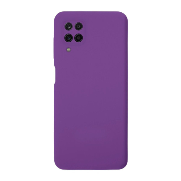 Силиконовый чехол для Samsung A12 Silicone Case Full Purple