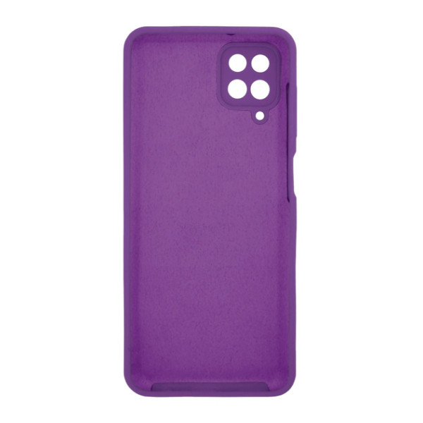 Силиконовый чехол для Samsung A12 Silicone Case Full Purple