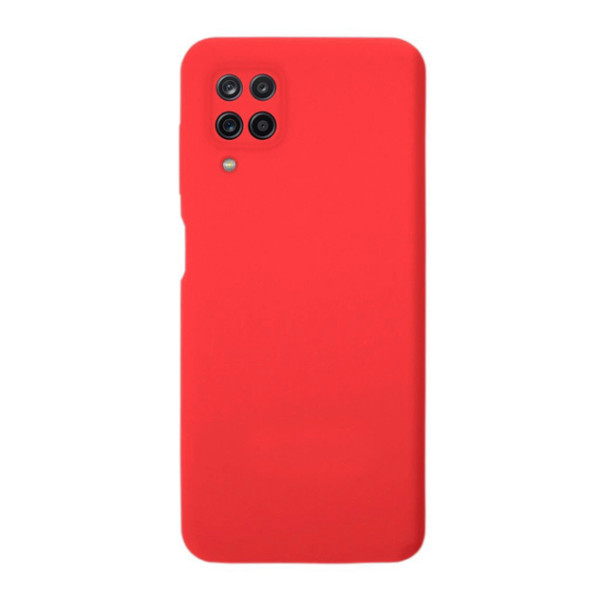 Силиконовый чехол для Samsung A12 Silicone Case Full Red