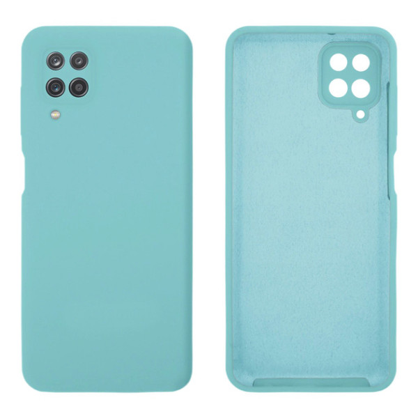 Силиконовый чехол для Samsung A12 Silicone Case Full Sea Blue