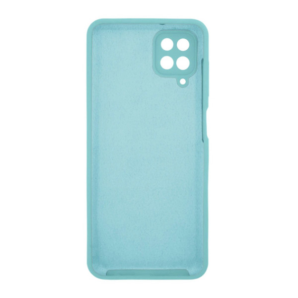 Силиконовый чехол для Samsung A12 Silicone Case Full Sea Blue