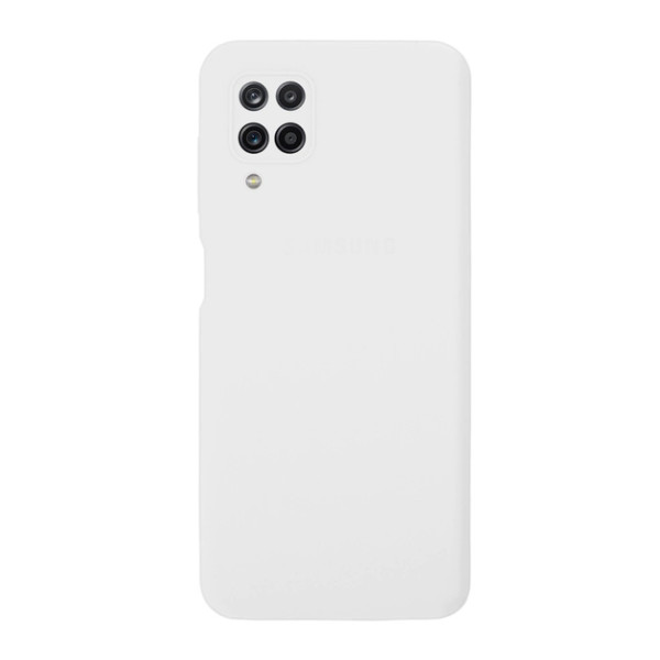 Силиконовый чехол для Samsung A12 Silicone Case Full White