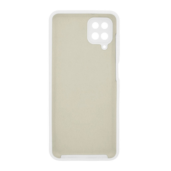Силиконовый чехол для Samsung A12 Silicone Case Full White