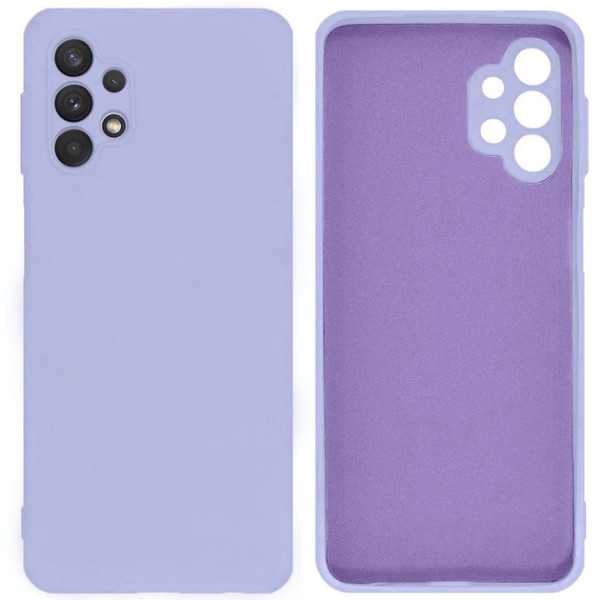 Силиконовый чехол для Samsung A13 4G Silicone Case Full Light Purple
