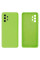 Силиконовый чехол для Samsung A13 4G Silicone Case Full Neon Green