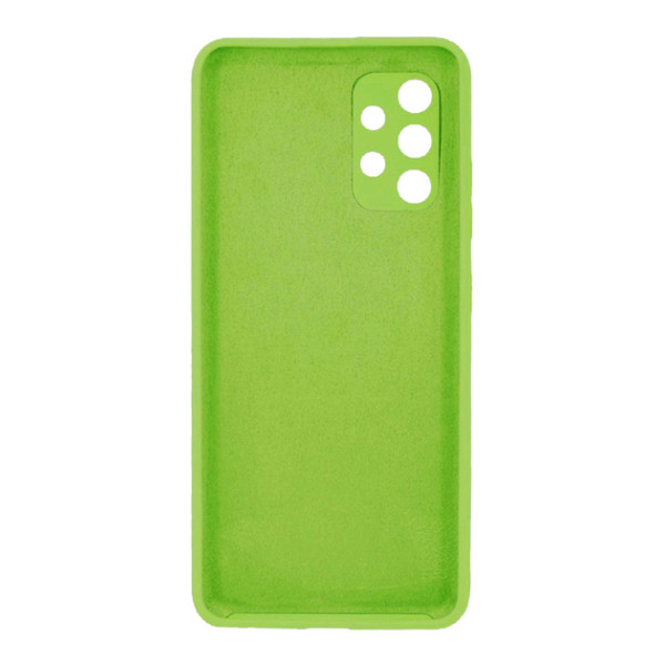 Силиконовый чехол для Samsung A13 4G Silicone Case Full Neon Green