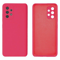 Силиконовый чехол для Samsung A13 4G Silicone Case Full Raspberry Red