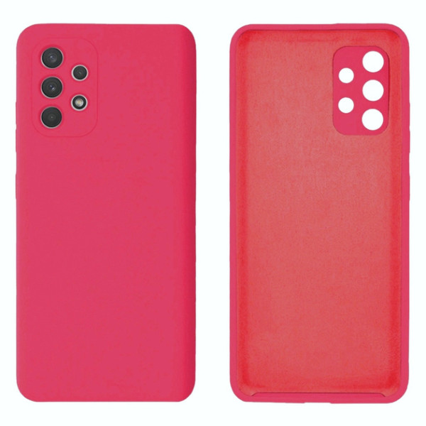 Силиконовый чехол для Samsung A13 4G Silicone Case Full Raspberry Red