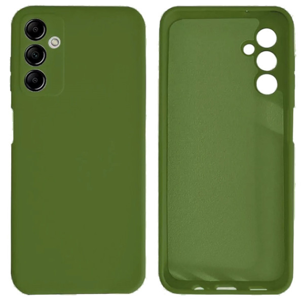 Силиконовый чехол для Samsung A14 Silicone Case Full Khaki