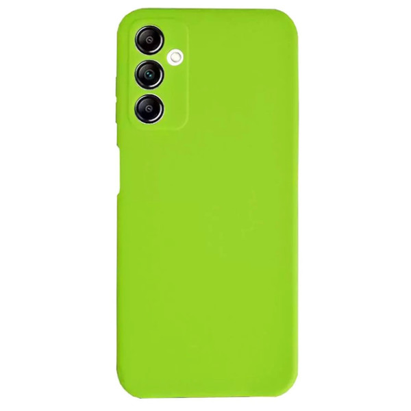 Силиконовый чехол для Samsung A14 Silicone Case Full Neon Green