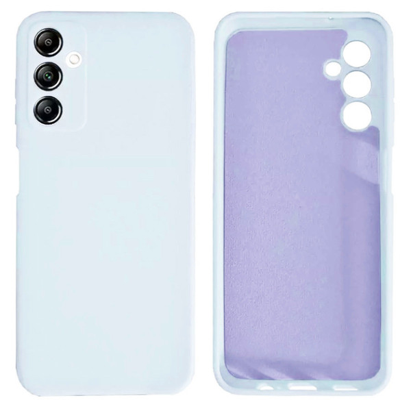 Силиконовый чехол для Samsung A14 Silicone Case Full Sky Blue
