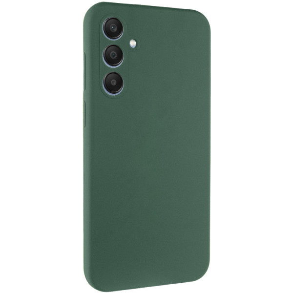 Силіконовий чохол для Samsung A15 Silicone Case Full Forest Green