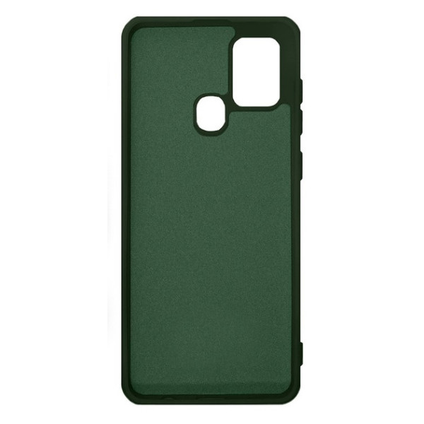 Силіконовий чохол для Samsung A21S Silicone Case Full Forest Green