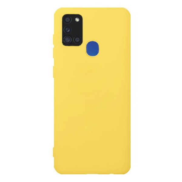 Силиконовый чехол для Samsung A21S Silicone Case Full Lemonade