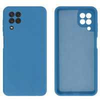 Силиконовый чехол для Samsung A22 4G Silicone Case Full Azure