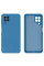 Силиконовый чехол для Samsung A22 4G Silicone Case Full Azure