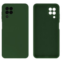 Силиконовый чехол для Samsung A22 4G Silicone Case Full Forest Green