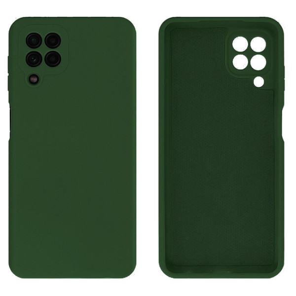 Силиконовый чехол для Samsung A22 4G Silicone Case Full Forest Green