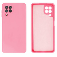 Силиконовый чехол для Samsung A22 4G Silicone Case Full Light Pink