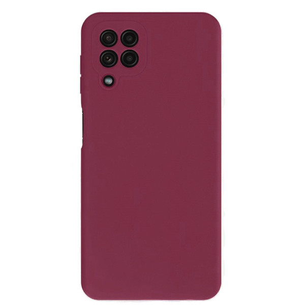 Силиконовый чехол для Samsung A22 4G Silicone Case Full Marsala