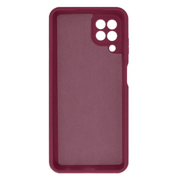 Силиконовый чехол для Samsung A22 4G Silicone Case Full Marsala