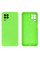 Силиконовый чехол для Samsung A22 4G Silicone Case Full Neon Green