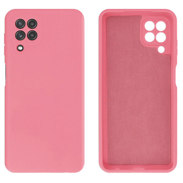 Силиконовый чехол для Samsung A22 4G Silicone Case Full Pink