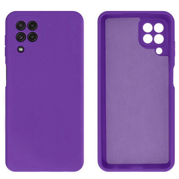 Силиконовый чехол для Samsung A22 4G Silicone Case Full Purple