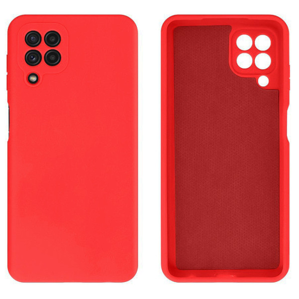 Силиконовый чехол для Samsung A22 4G Silicone Case Full Red