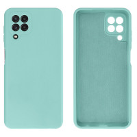 Силіконовий чохол для Samsung A22 4G Silicone Case Full Sea Blue