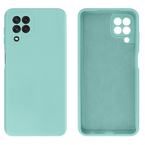Силиконовый чехол для Samsung A22 4G Silicone Case Full Sea Blue