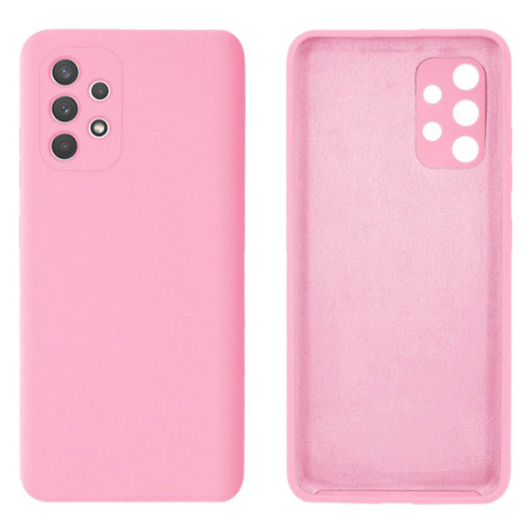 Силиконовый чехол для Samsung A23 Silicone Case Full Light Pink