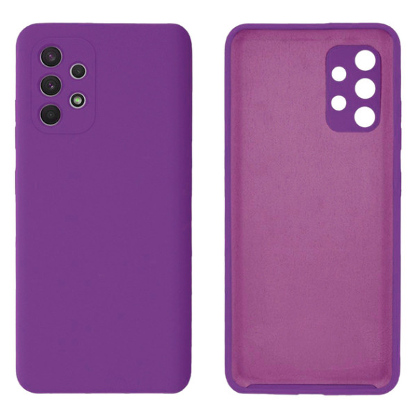Силиконовый чехол для Samsung A23 Silicone Case Full Purple