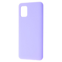 Силіконовий чохол для Samsung A31 Silicone Case Full Light Purple
