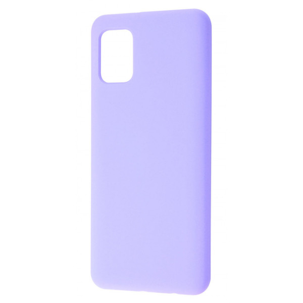 Силиконовый чехол для Samsung A31 Silicone Case Full Light Purple