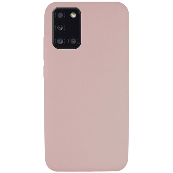 Силіконовий чохол для Samsung A31 Silicone Case Full Pink Sand