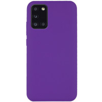 Силиконовый чехол для Samsung A31 Silicone Case Full Purple