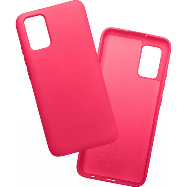 Силиконовый чехол для Samsung A31 Silicone Case Full Shiny Pink