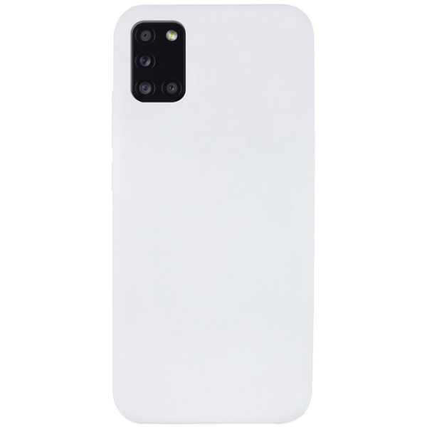 Силиконовый чехол для Samsung A31 Silicone Case Full White