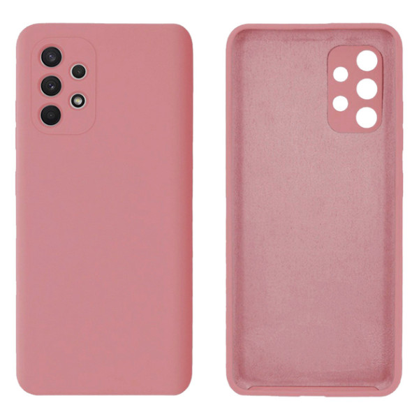 Силиконовый чехол для Samsung A32 Silicone Case Full Pink
