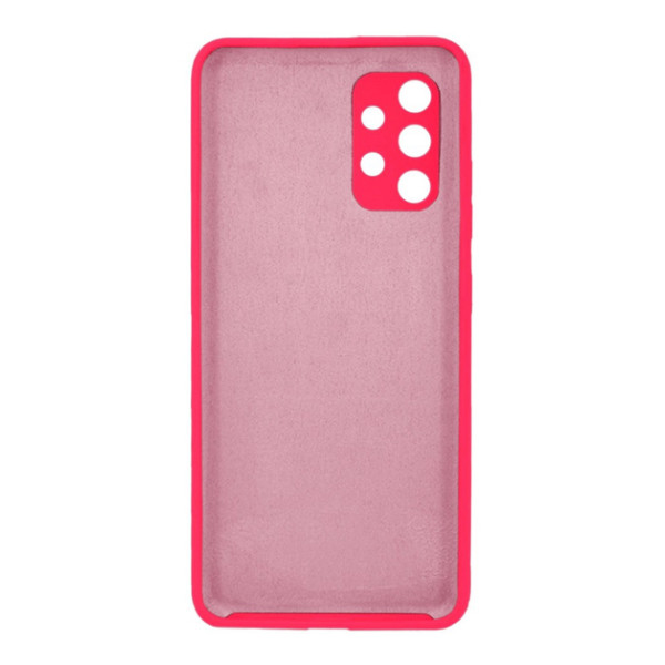 Силиконовый чехол для Samsung A32 Silicone Case Full Shiny Pink