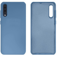 Силиконовый чехол для Samsung A50 Silicone Case Full Azure